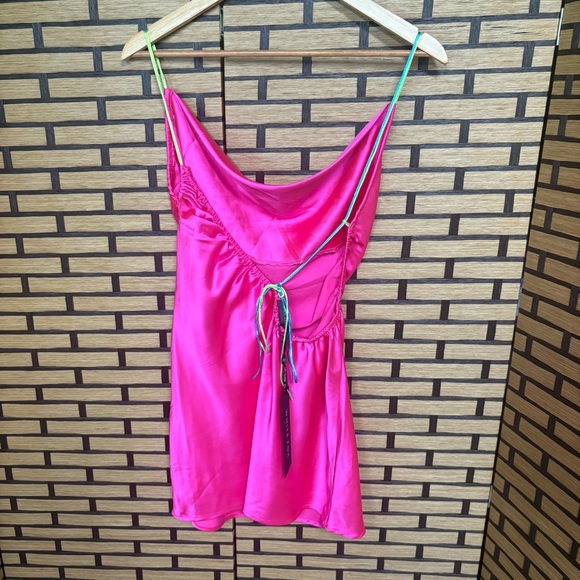 White Fox Pink Coming In Hot Mini Dress Size Small - Picture 2 of 11